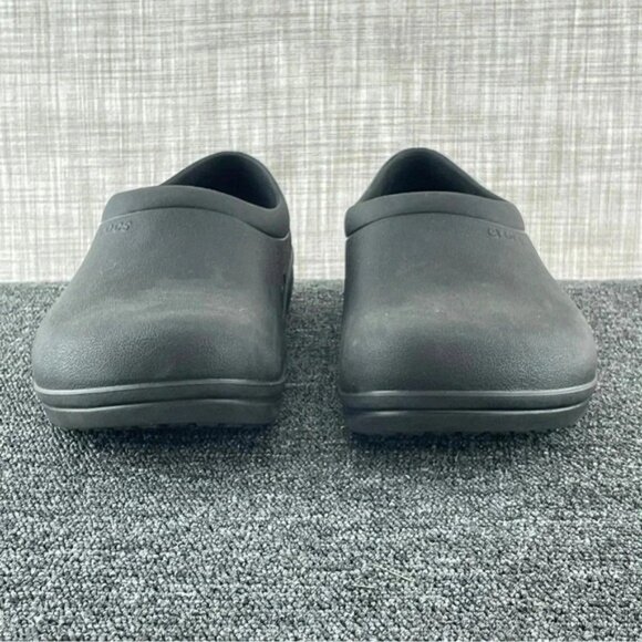 Crocs Adult M8/W10 black slip resistant dual crocs comfort shoes s2210 - Picture 6 of 10